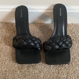 Pretty little thing mule heels